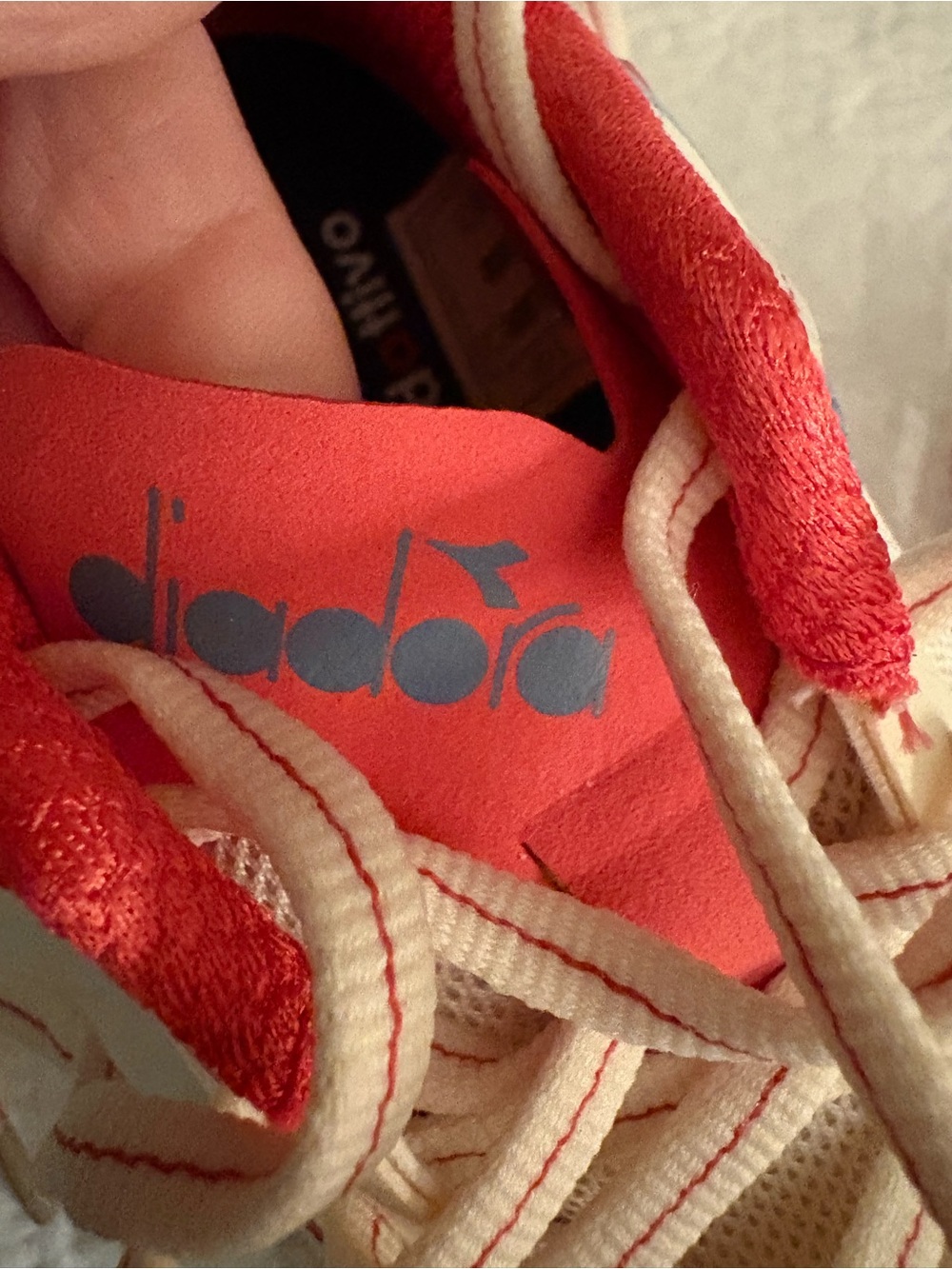 Diadora Women's Cellula-Whisper White/Cayenne Size - Picture 9 of 10
